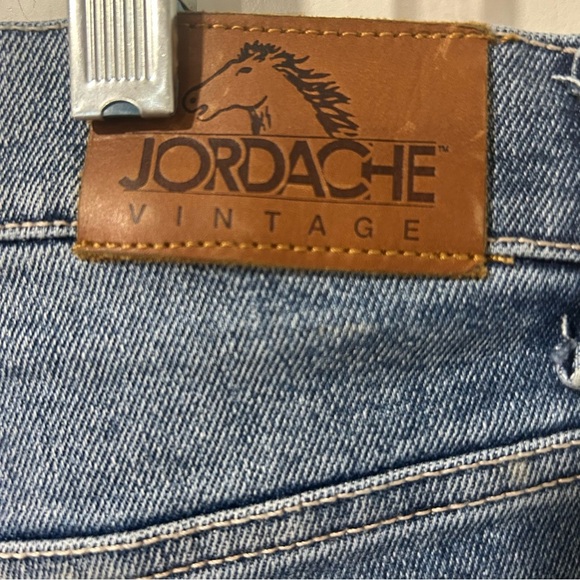 Y2K Jordache Vintage Women's Straight Leg Blue Jeans High Waist Size 16 - Picture 7 of 9